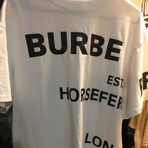 Burberry White Logo Tee